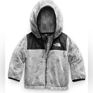 The North Face Kids Baby Outdoor Oso Hoodie Jacket,Grey 3-6 months